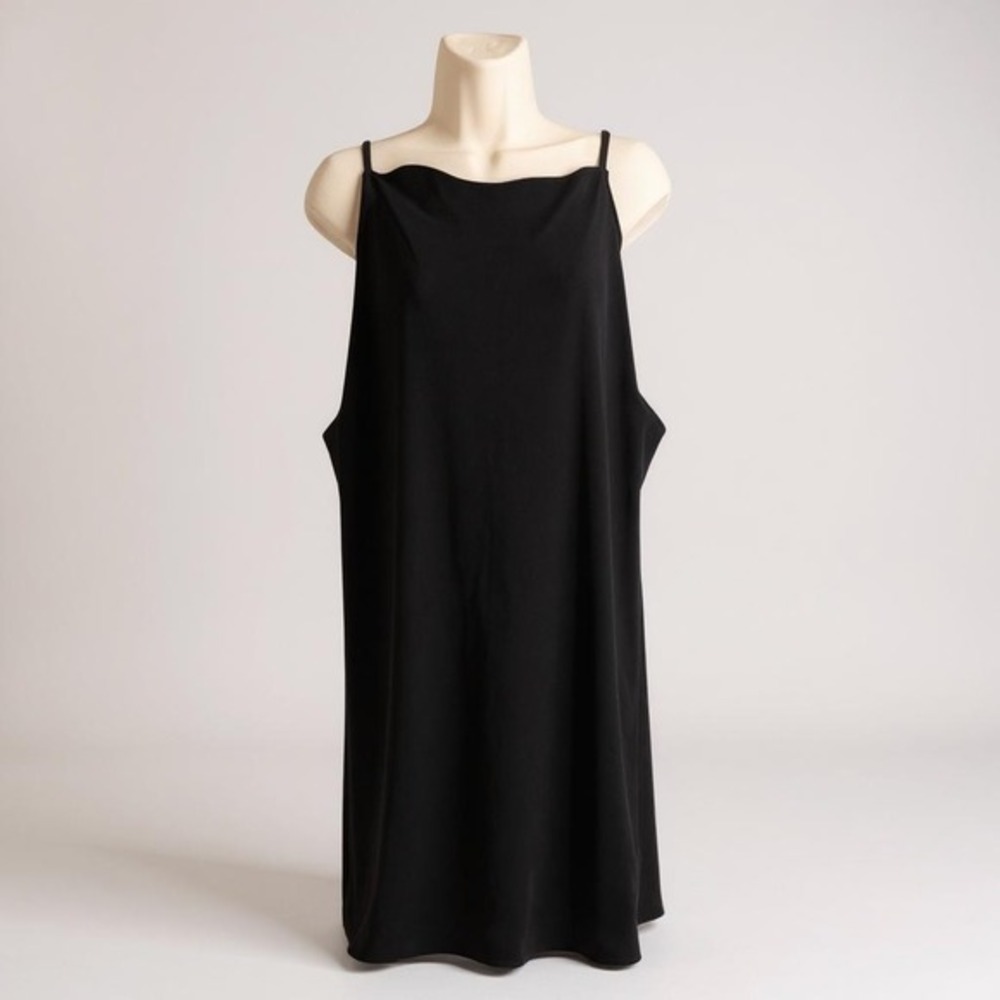 NWT A New Day Women's 3X Black Sleeveless Scoop Neck Dress Plus Size Casual - Picture 2 of 8